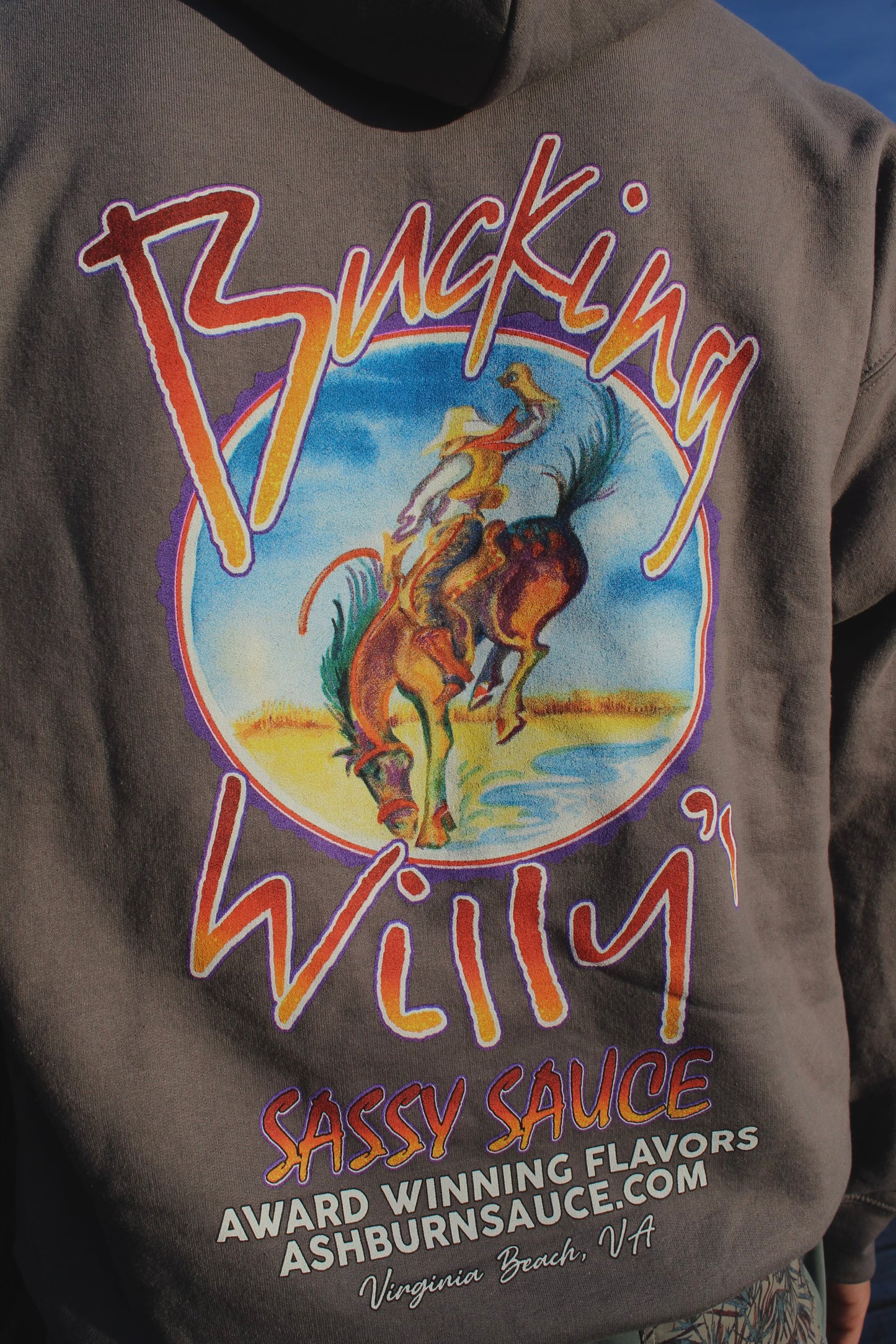 Bucking Willy’s Unisex Hooded Sweatshirt - Charcoal