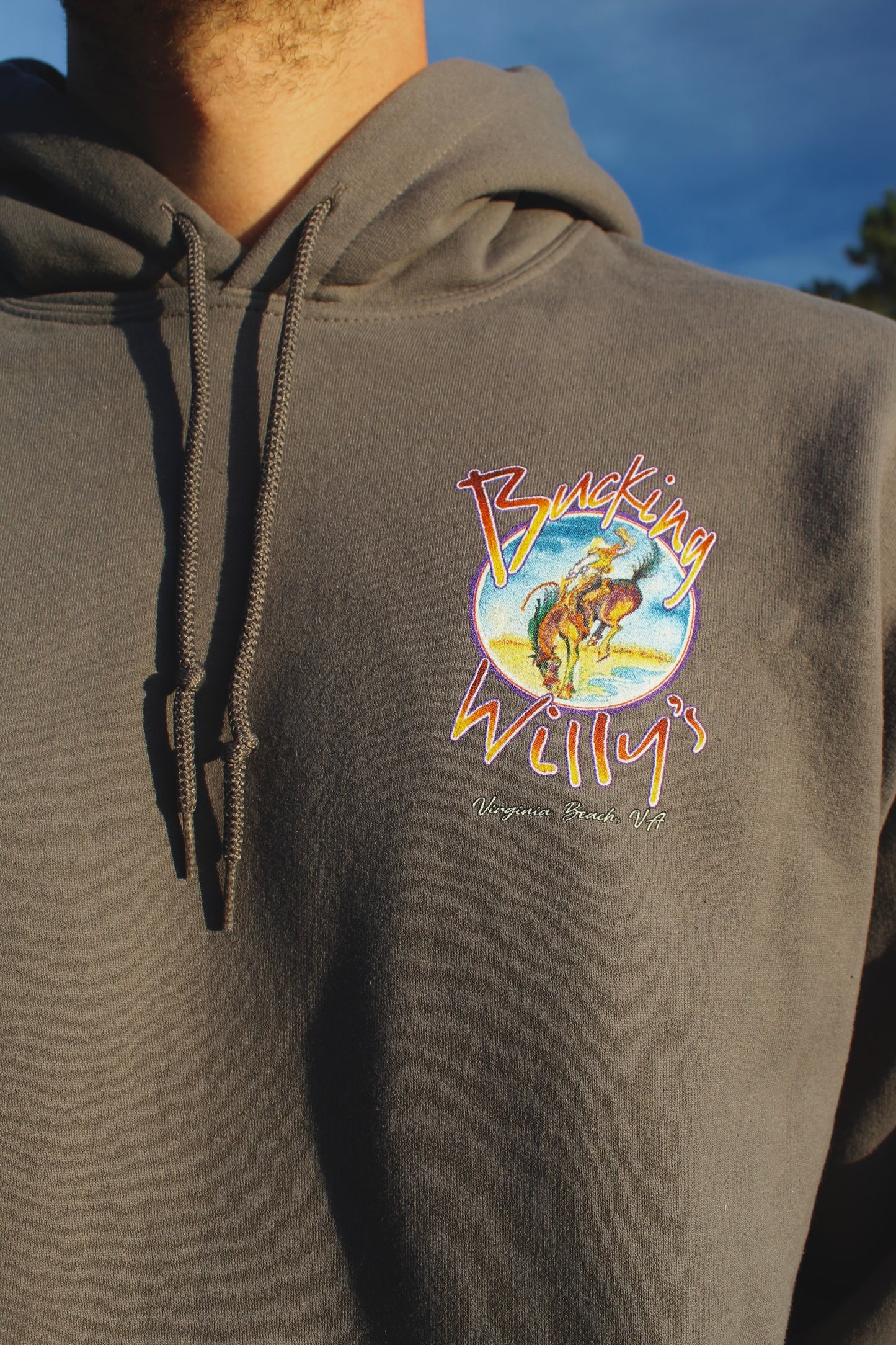 Bucking Willy’s Unisex Hooded Sweatshirt - Charcoal