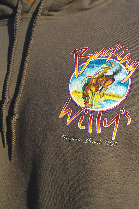 Bucking Willy’s Unisex Hooded Sweatshirt - Charcoal