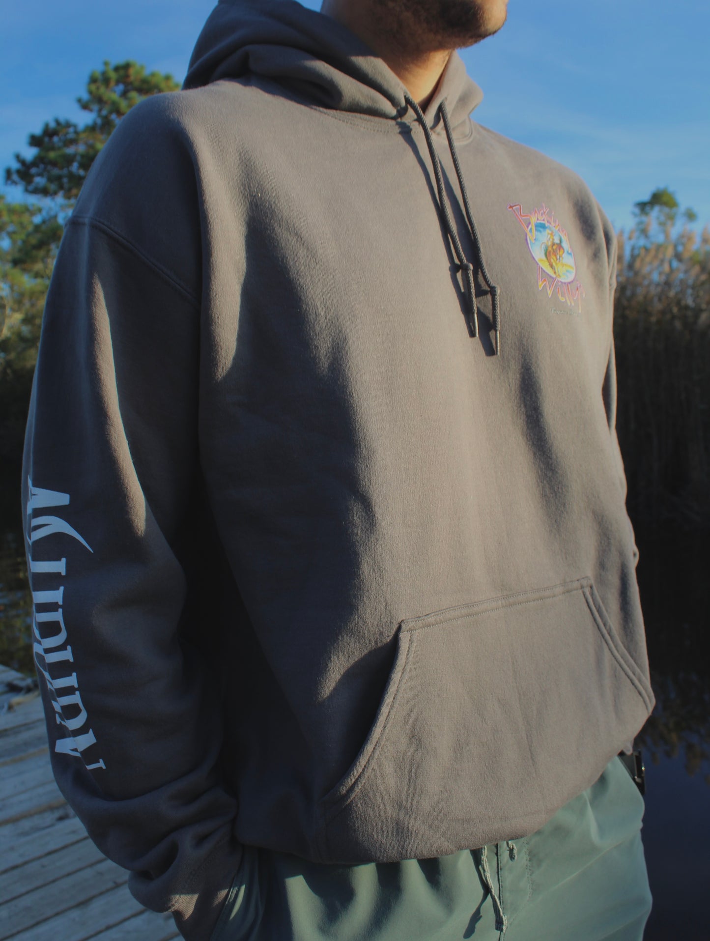 Bucking Willy’s Unisex Hooded Sweatshirt - Charcoal