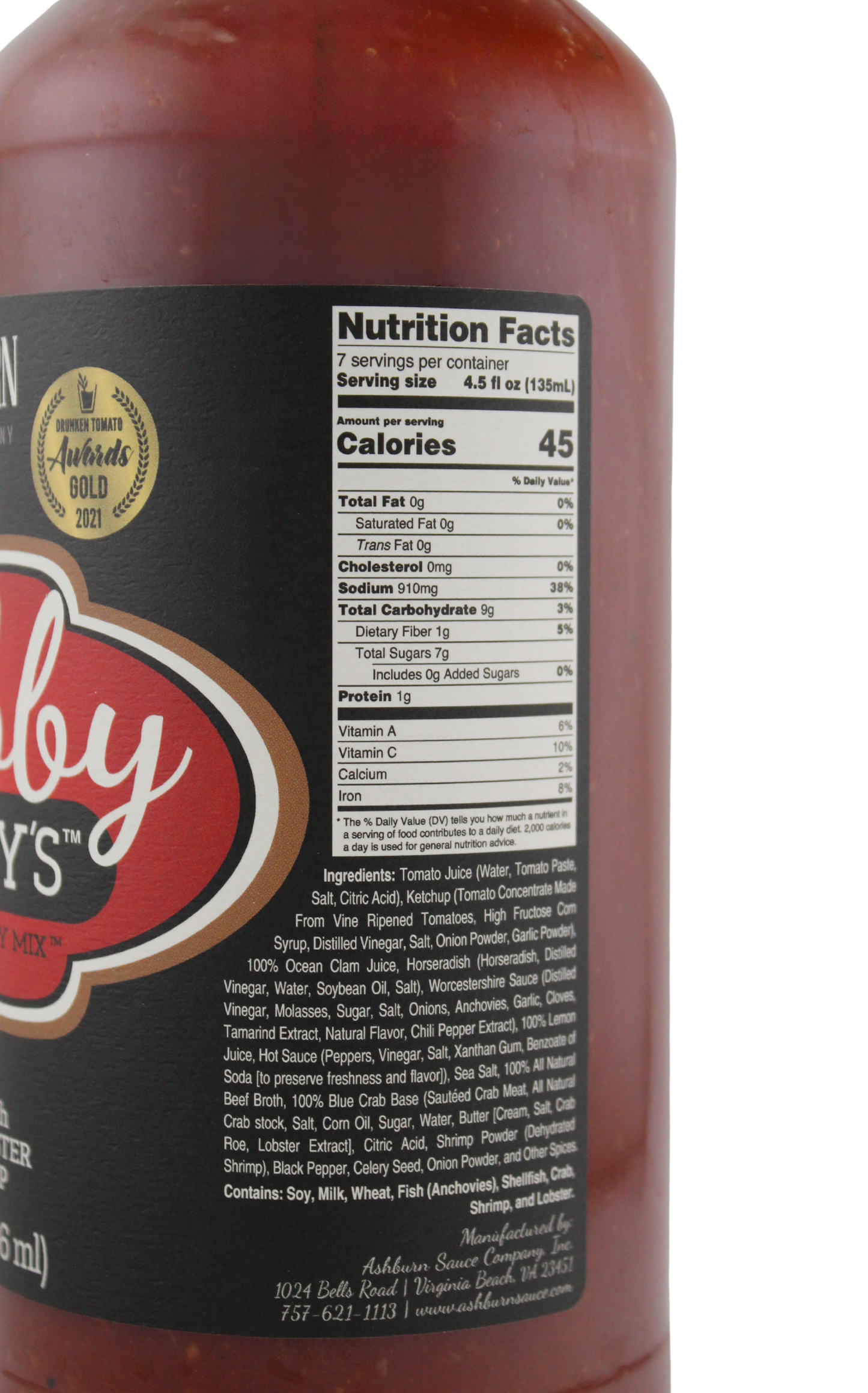 Crabby Mary's Bloody Mary Mix, 32 oz